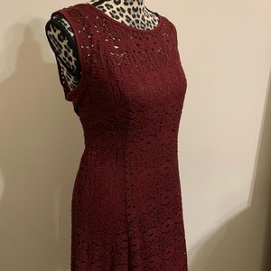 APT.9 A-Line Port Wine Dress